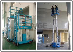 China Two Person Mobile Elevating Work Platform 10 Meter Platform Height For Factories on sale