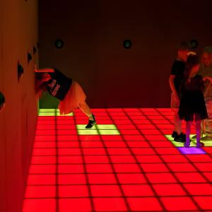 Wholesale Big Super Grid Challenge Games Led Activate Game Led Floor 30x30cm from china suppliers