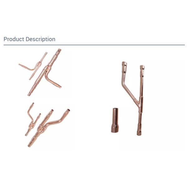 High Durability Heat Exchanger Components of Branch Copper Pipe