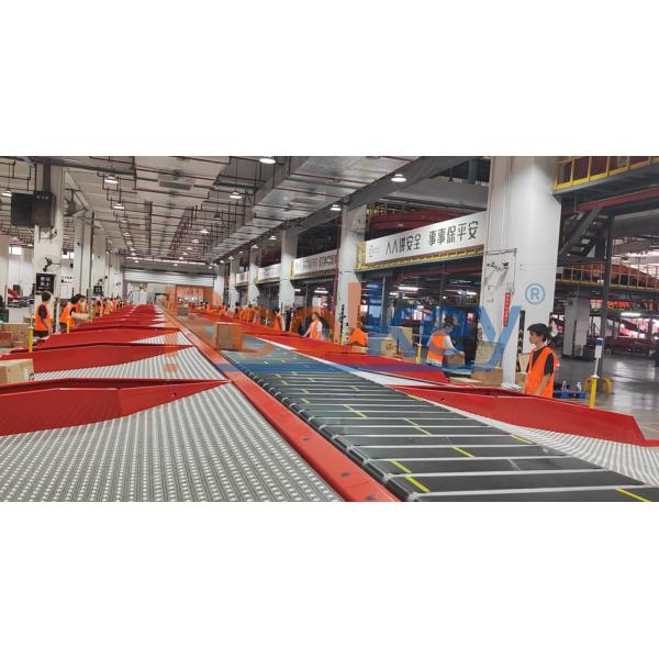 Narrow Belt Type Package Sorting Machine For Fragile Items Customized Solutions