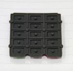 Secondary Injection Molded Silicone Keyboard For POS Terminal