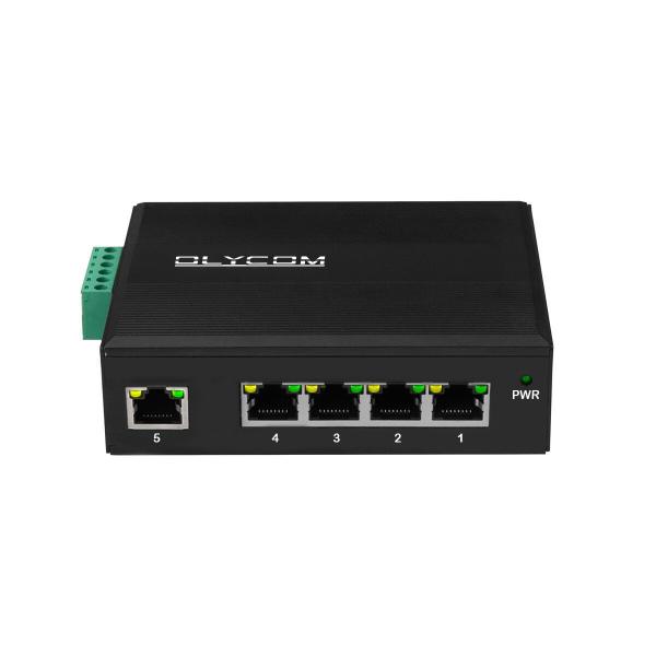 Quality Gigabit 5 Port Industrial Ethernet Switch Hub Support POE At / Af Switch for sale