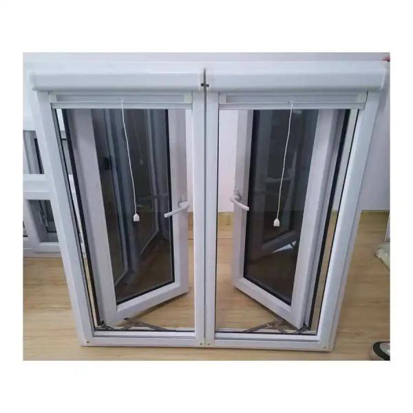 Latest Design Hurricane Impact Glass Casement Window With Mosquito Net High Energy Efficiency Adjustable Ventilation
