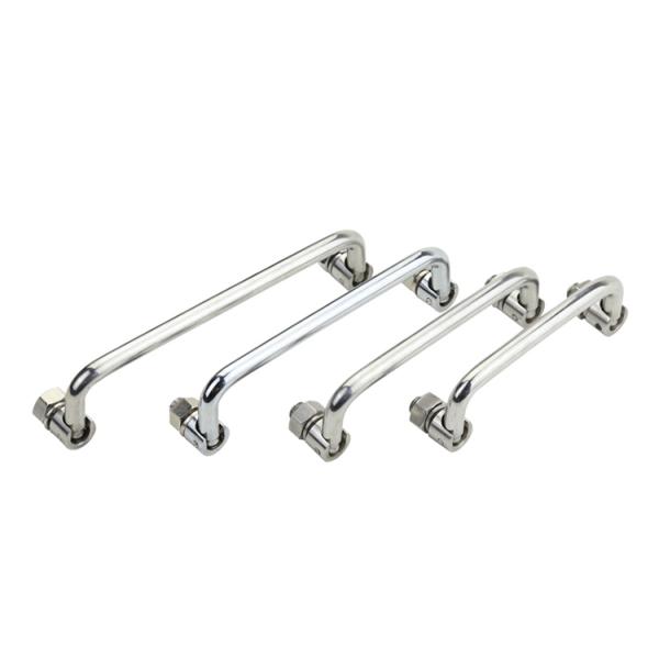 Chrome Plated Stainless Steel Handles , Folding Pull Handle For Electric Cabinet