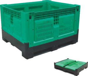 China Large Strong Folding Milk Crate High Load Capacity Lids Available on sale