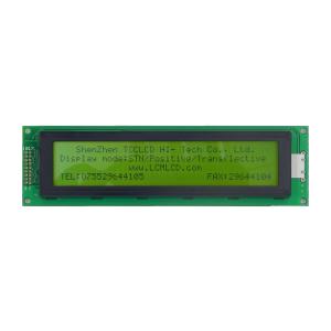 China 6 Inch COG LCD Display 350 Cd/M2 Character LCD Display 40x4 Driver IC AIP31066 on sale