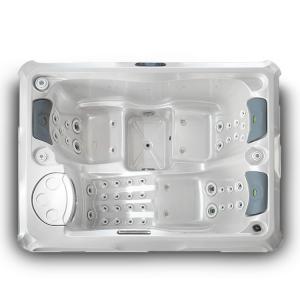 Wholesale Pearl White Massage Spa Bathtub Outdoor Hot Tubs For 3 People from china suppliers