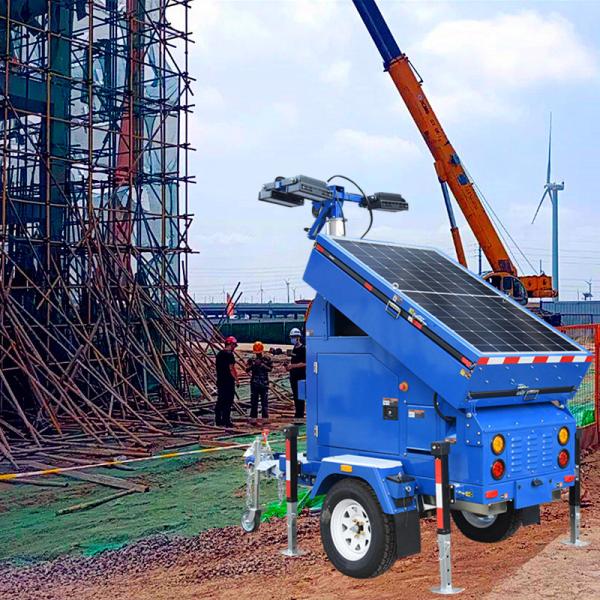 LED Mobile Light Tower Industrial Light Towers Mast 7m Affordable Solar Light Tower