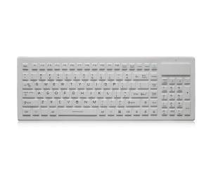 2.4GHz Wireless Medical Keyboard IP68 With Numeric Keypad Silicone Keyboard