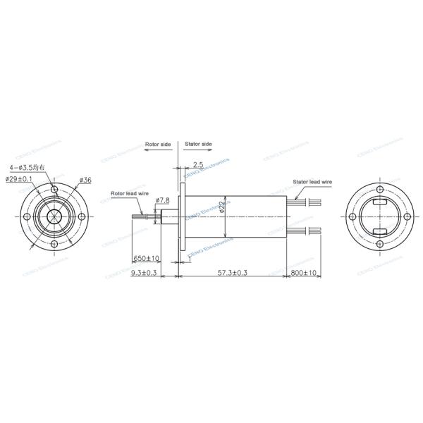 Integrate Miniature Slip Ring Capsule With Power INS And RF Signal For Drone