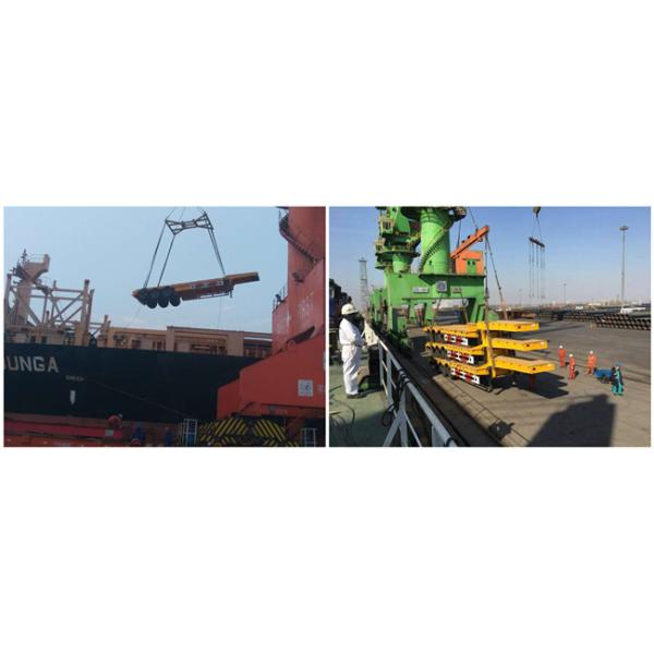 Heavy Duty 4 Axle Lowbed Semi Trailer