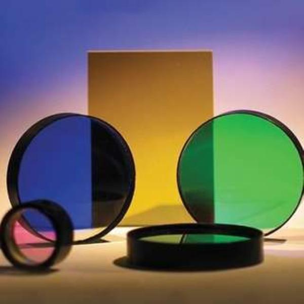 Quality Customizable Round Optical Glass Filters Colored Glass Filters For Color Separation for sale