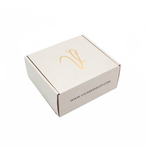 Colored Mailling Corrugated Shipping Boxes E Flute With Tab Locking