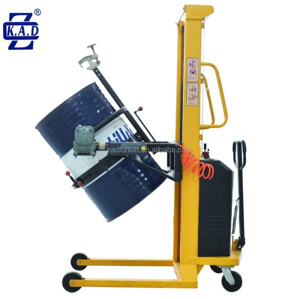 300kg Drum Handling Solutions DC Powered Hydraulic Semi Electric Drum Stacker