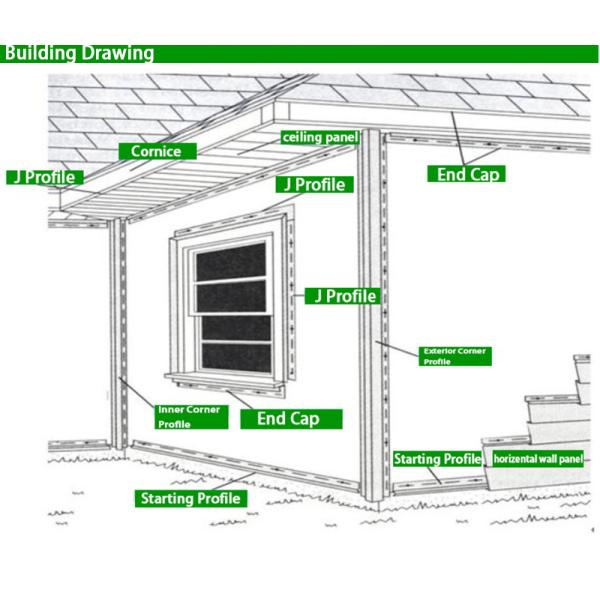 Exterior PVC Wall Cladding Siding for Villa Interior 3D Ceiling Paneling Decoration