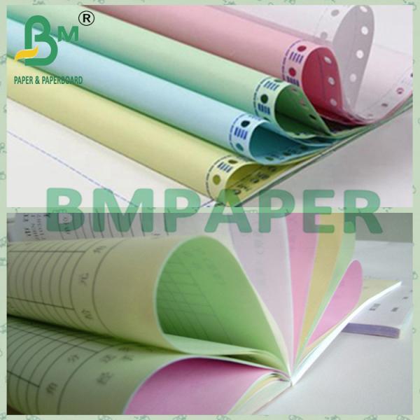 Quality Black Image 2 Ply Carbonless Computer Paper With 100% Virgin Wood Pulp for sale