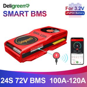 Wholesale Daly Lifepo4 24S 120A Smart Bms With Fan Bt Blue Tooth Can Lcd Board Thickness 1.6mm Over charge protection from china suppliers