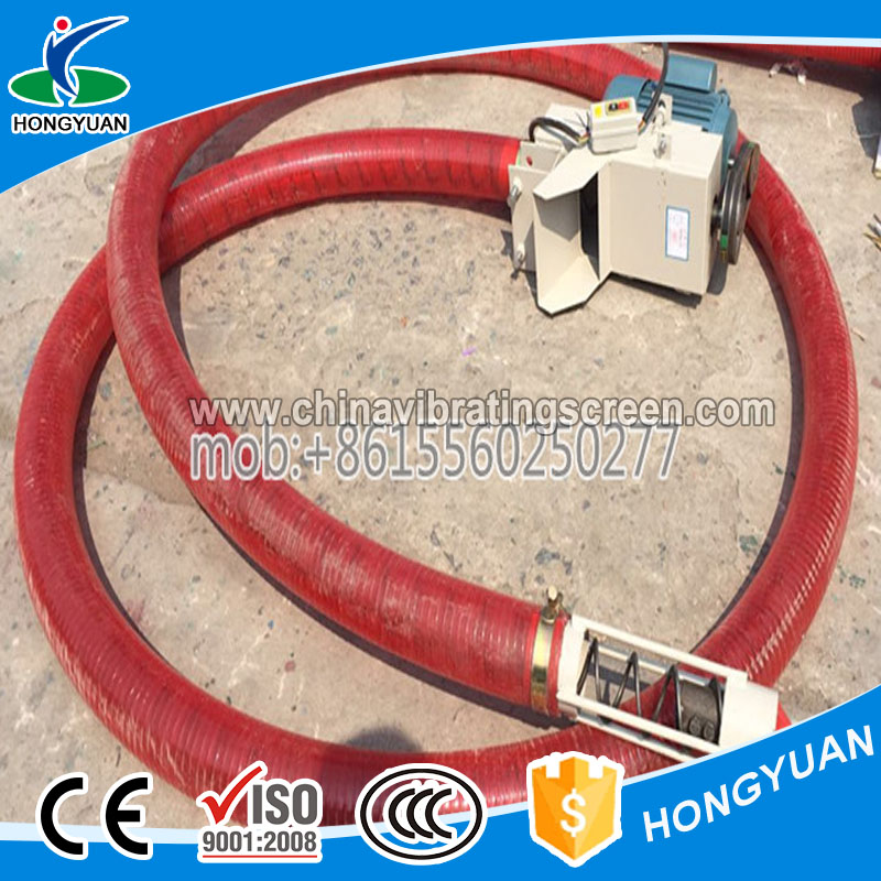 Automatic truck loading bulk material handling spiral conveyor