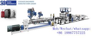 High Components Luggage Suitcase Two Three Layers PC/ABS co-extrusion sheet making machine