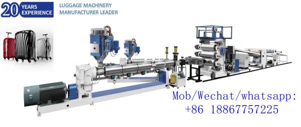 Quality Hot Sale High Components Luggage Suitcase Two Three Layers PC/ABS co-extrusion sheet making machine for sale