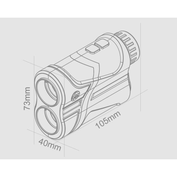 Stake - Out Function Hunting Laser Rangefinder With Ranging / Speed Model
