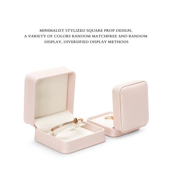 BPU03 PU Leather Square Luxury Gift Box Set For Jewelry Display And Packaging