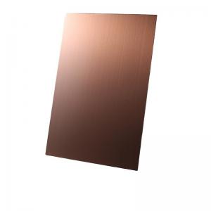 China Wire Drawing Board Coloured Brushed Stainless Steel Plate Mirror Sheets on sale