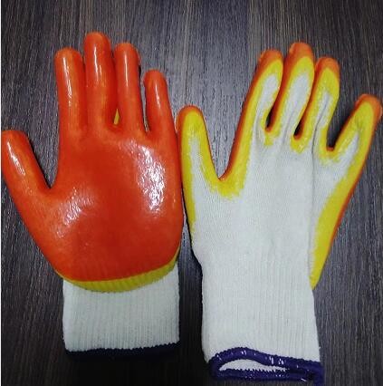 2 String Latex Industrial Gloves 10 Gauge Powder Coated Latex Gloves