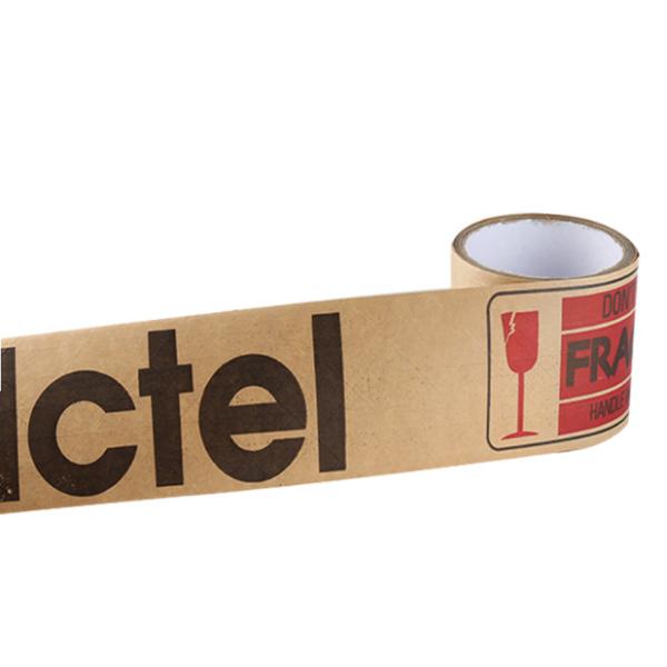Eco Friendly Logo Printed Self Adhesive Kraft Paper Gummed Tape