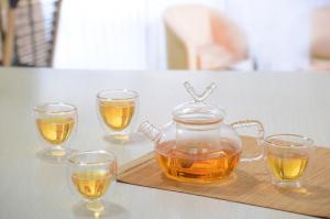 Wholesale Double wall glass, Heat-resistant  glass teapot, borosilicate glass tea set, Espresso, Latte, Cappuccino cup from china suppliers