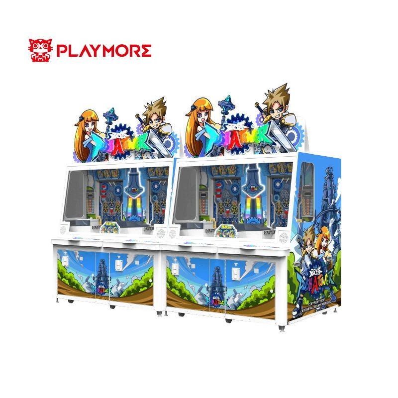 Push A Tower Lottery Ticket Machine 2p Coin Pusher Machine