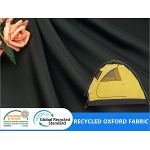 Wholesale FDY Polyester Recycled Eco Friendly Plain 400D Oxford Coating Tent Outdoor Awning Fabric from china suppliers
