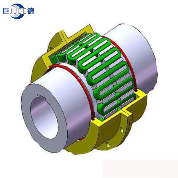 Steel Flexible Grid Coupling Serpentine Spring Taper Shaft Coupling