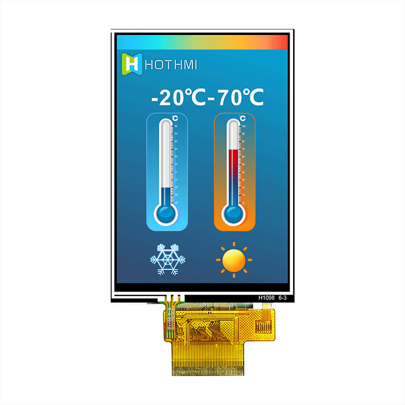 Practical 3.3V 3.5" TFT LCD Module , 45PIN Capacitive LCD Display TFT-H035A5HVTST2R45
