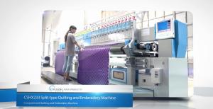 Wholesale 34 Head Computerized Embroidery Machine No Plate And Shuttle 3800 Kg For Curtains from china suppliers