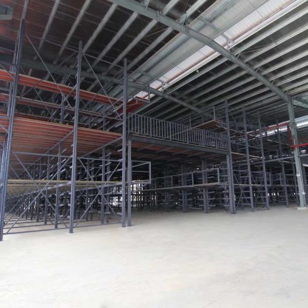 Customized Heavy Duty Steel Attic Steel Platform With Multi Lever Layer Warehouse Storage Racks
