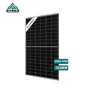 Wholesale 420 Watts 182*91mm Efficient Solar Panels With 3 Bypass Diodes 30/35mm Frame from china suppliers