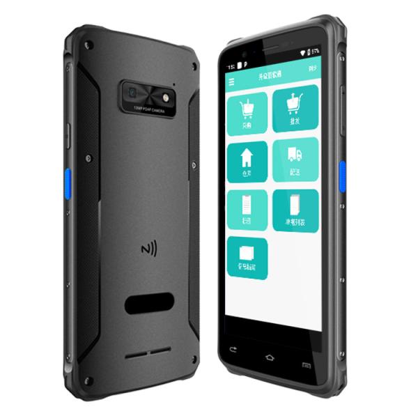 Quality 5.45 Inch Portable Data Terminal Android Handheld Mobile Computer Barcode Scanner for sale