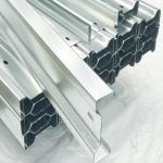Ground Galvanized Steel Profile Solar Panel Mounting Structure Single Section