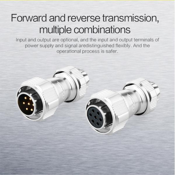 CNLINKO M20 4 Pin Waterproof Connector Plug Socket Male Female Panel Mount Power Cable Connector Rated Current 20A