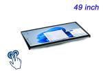 49-Inch Windows Touch Embedded Display for Immersive Gaming, Large Format