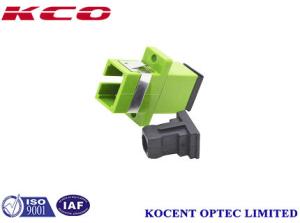 China Compact SC / APC Optical Fiber Adapter With Dust Cap Simplex on sale