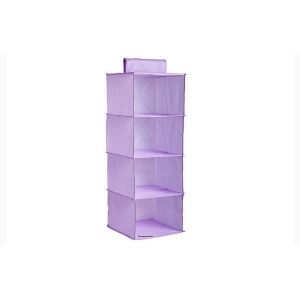 Wholesale Purple Luggage Organizer Bags , Four Lattice Hanging Travel Toiletry Bag from china suppliers