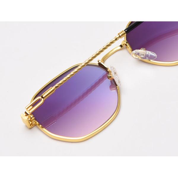 Men Women Polygon Frame Sunglasses Reflective Personality Small Frame Plain Lens Glasses