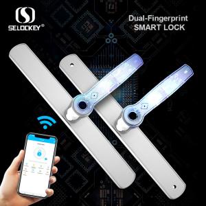 Dual Bluetooth WIFI Fingerprint Keypad Aluminium Door Locks And Handles