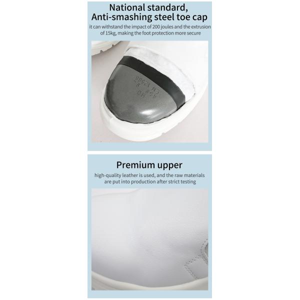 Dustproof Waterproof Steel Toe Cap ESD Shoes Anti Static For Cleanroom Work Safety