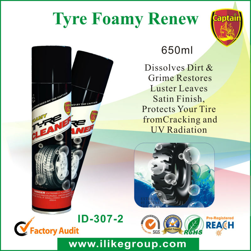 Safety Foamy Car Tire Cleaner Spray 500ml Dressing Cleaning Products