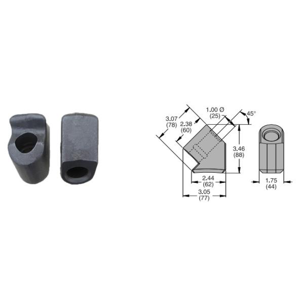 C31HD 25mm Round Shank Tungsten Carbide Bullet Teeth For Bore Pile Drill Rig