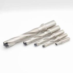 China Carbide Spiral Crown Drill Bit Indexable Tungsten Lathe Drill Bits For Metalwork on sale