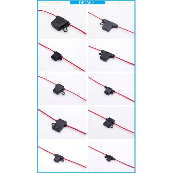 25A 32V 22AWG Cable PCB Mount Fuse Holder Mini Car Micro 2 Inline Fuse Block
